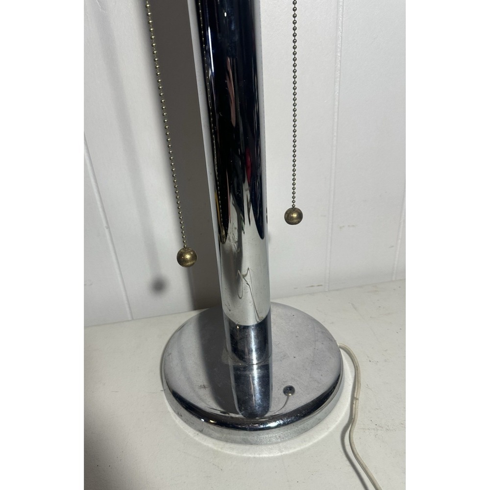 Vintage Robert Sonneman for George Kovacs Chrome Table Lamp (Missing Shade) - Picture 15 of 16